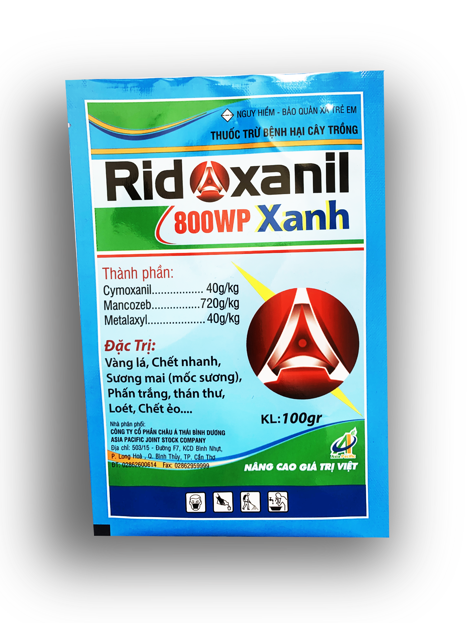 Thuốc trừ bệnh Ridoxanil 800WP Xanh