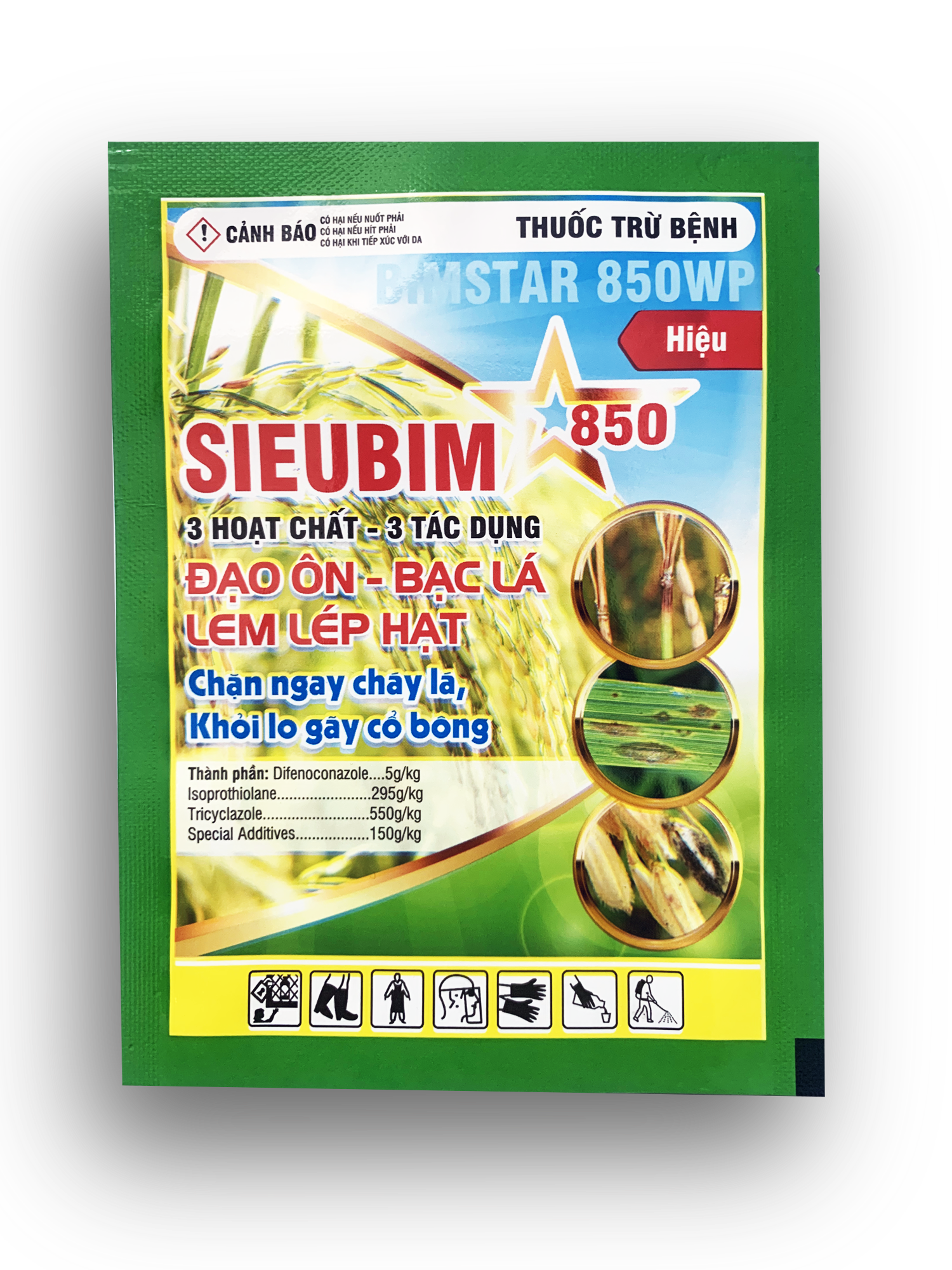Thuốc trừ bệnh Bimstar 850WP 3 hoạt chất