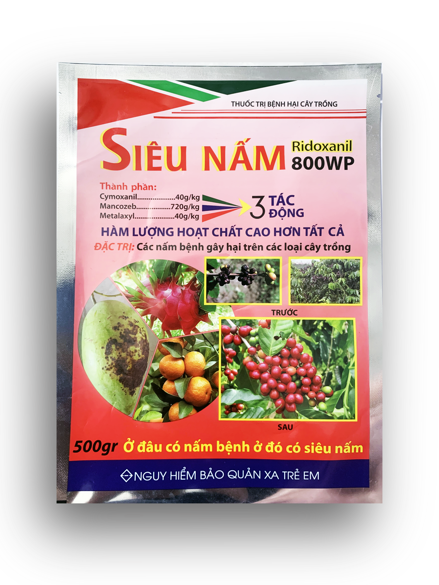 Thuốc trừ bệnh Siêu nấm Ridoxanil 800WP