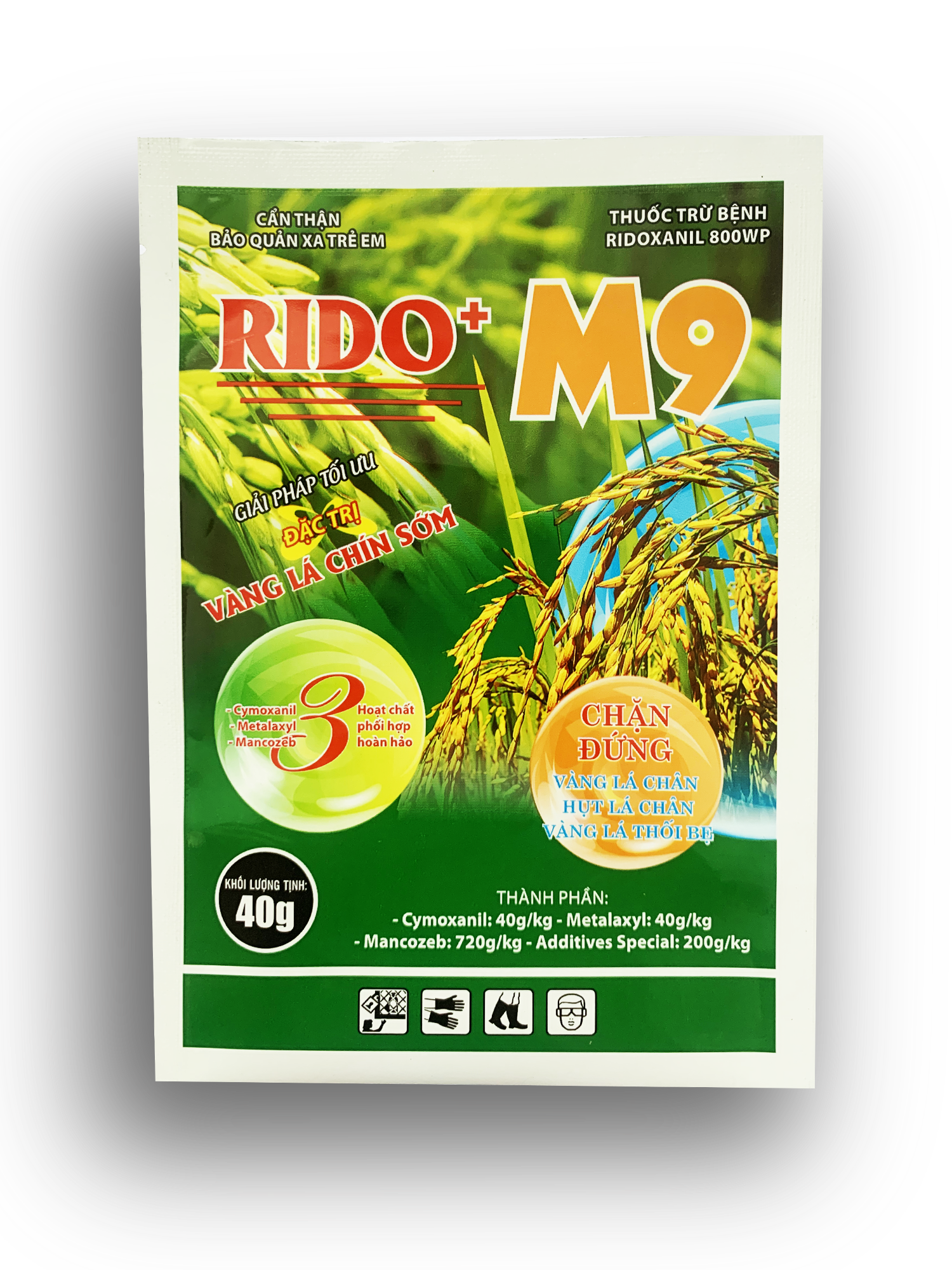 Thuốc trừ bệnh Ridoxanil 800WP M9