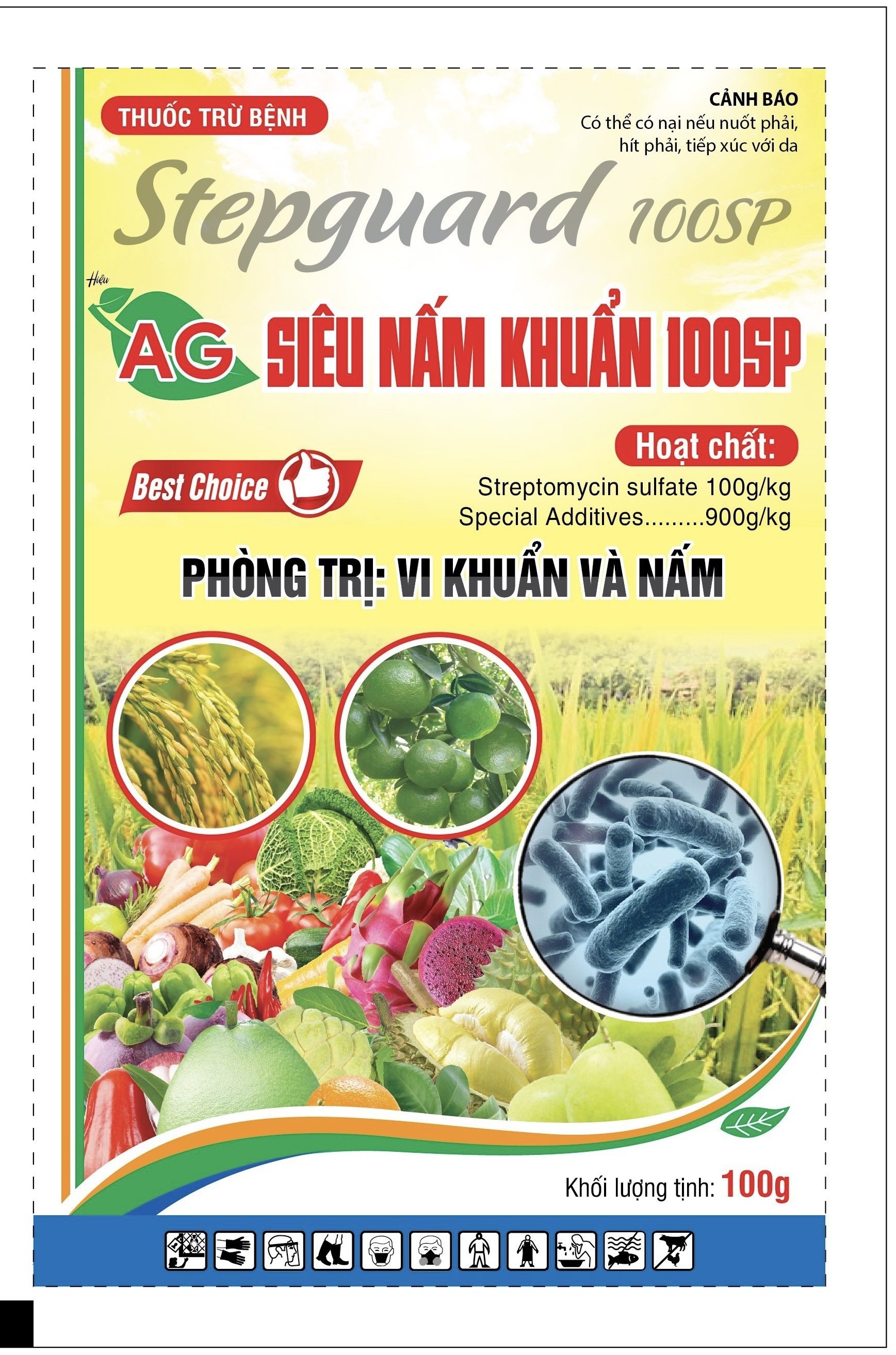 Thuốc Trừ Bệnh Siêu Nấm Khuẩn 100SP